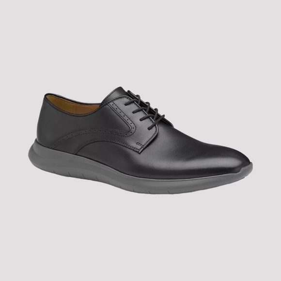 Johnston & Murphy Men's Hennings Plain Toe Oxford, Black Leather. 20-4001 - Picture 2 of 5